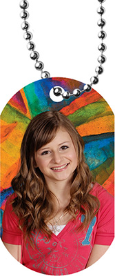 Dog Tag with Chain (Pkg P)